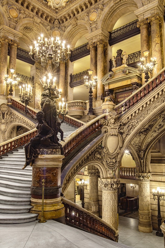 zona de escaleras del palacio Garnier