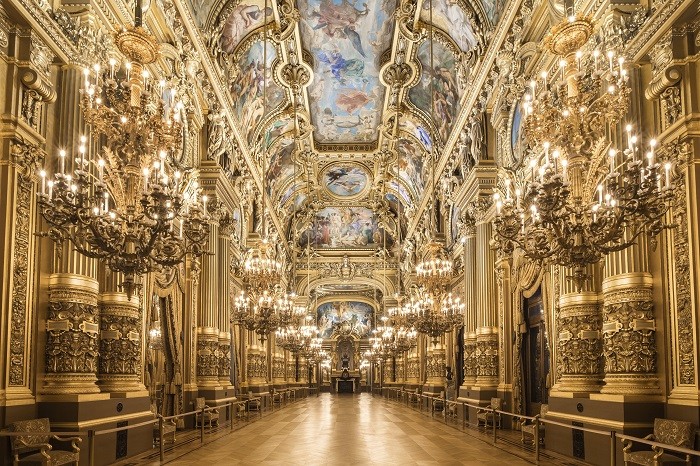 grandes pasillos del palacio Garnier