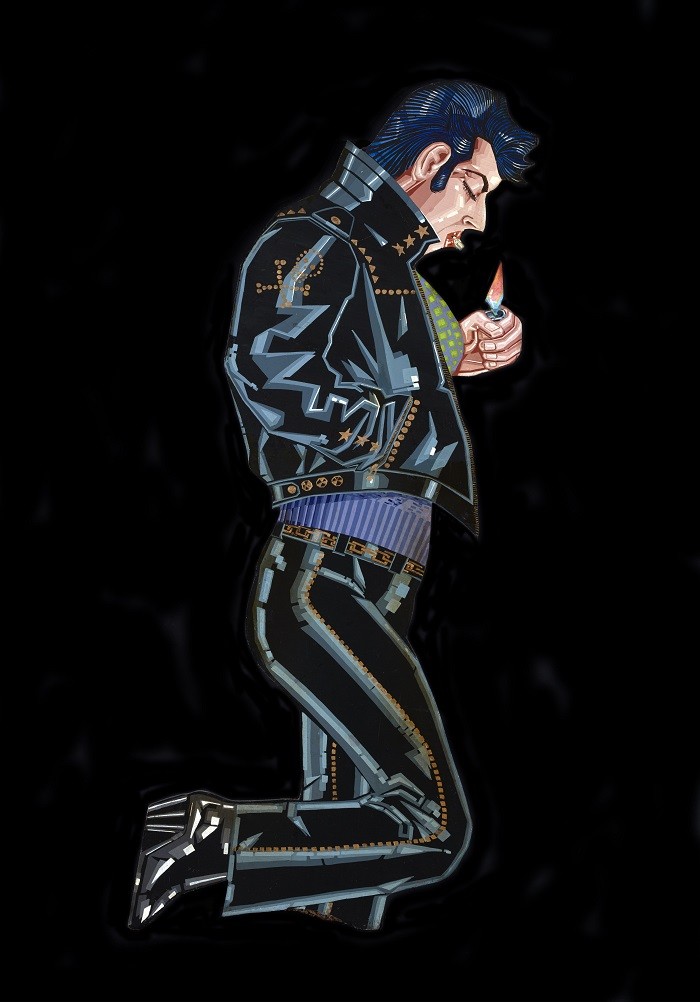 pintura Elvis Presley