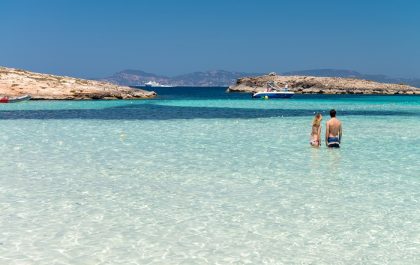 Playa de Ses Illetes en Formentera, España