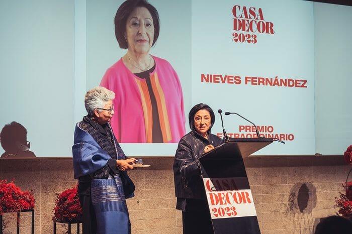 Entrega de premio extraordinario en Casa Decor 2023 a Nieves Fernández