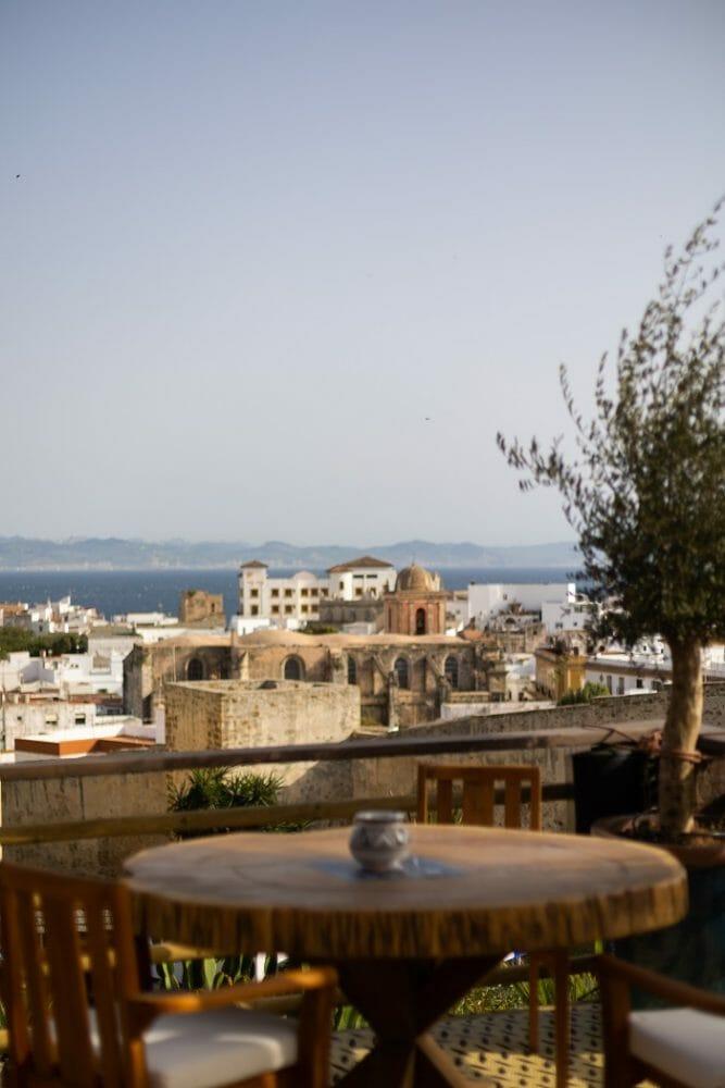 Vistas desde la terraza del restaurante Trocadero en Tarifa