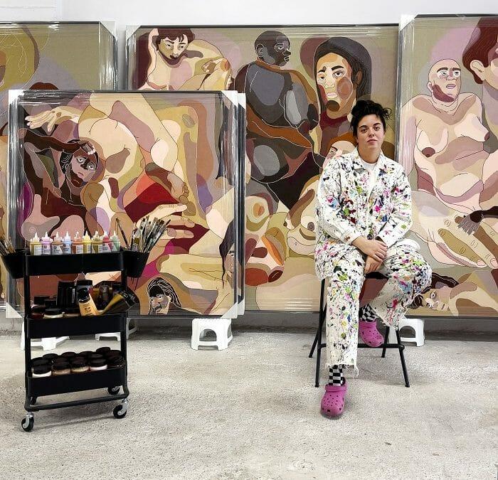 La pintora Ela Fidalgo expone en el Hotel Blanco Formentera con el Contemporary Art Now 23