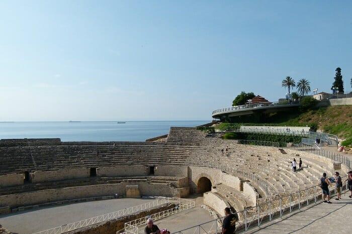 vista del anfiteatro de Tarragona