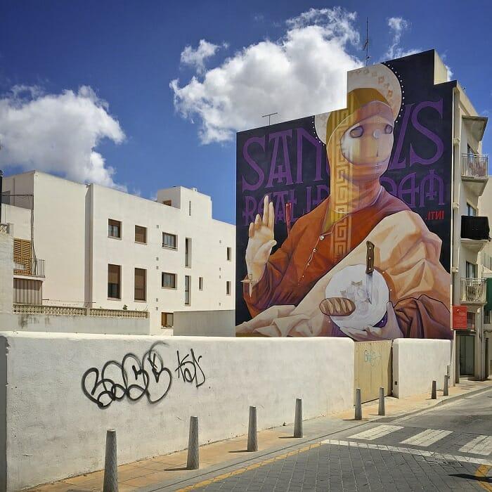 Mural de Bloop Festival de Ibiza