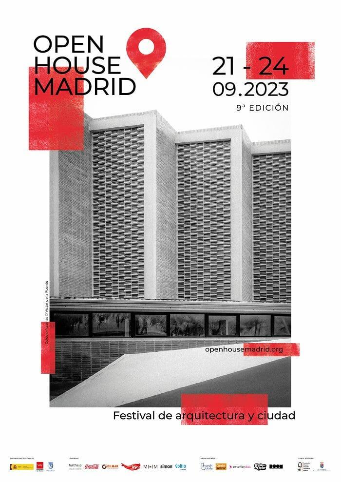 Cartel del Open House Madrid 2023 para septiembre