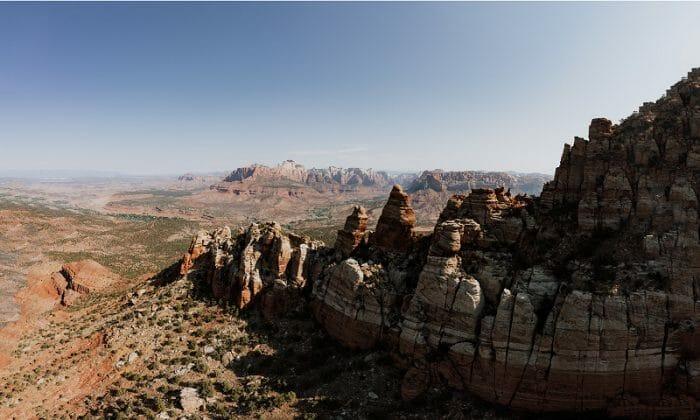 Vista de montañas de Arizona en Estados Unidos