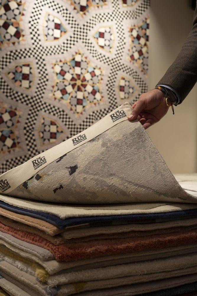 Muestras de alfombras artesanas de lujo