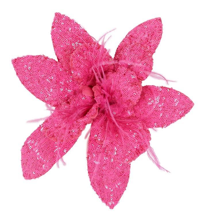 Broche tipo flor en rosa